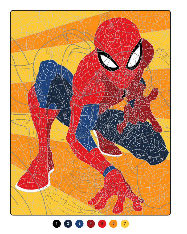 Spider-man - coloriages magiques - trompe l'oeil - Heros contre vilains - Marvel, Hachette